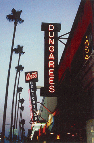 Dungarees Store Front neon sign